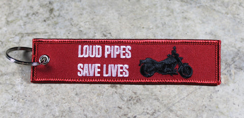 'Loud Pipes Save Lives' - MotoMinds™ Key Tag