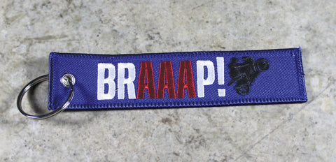 'Braaap!' [Red, White, & Blue] - MotoMinds™ Key Tag