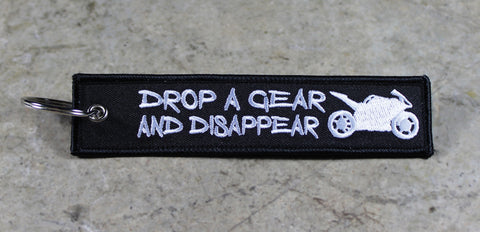 'Drop A Gear and Disappear' [SportBike] - MotoMinds™ Key Tag