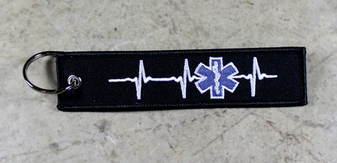 'First Responder Heartbeat' - MotoMinds™ Key Tag