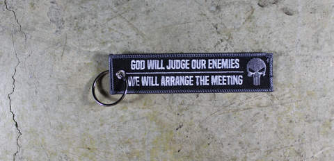 'God Will Judge Our Enemies' - MotoMinds™ Key Tag