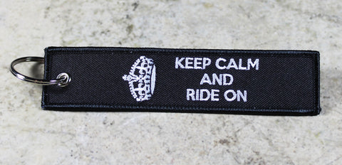 'Keep Calm and Ride On' - MotoMinds™ Key Tag